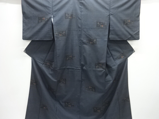 Japanese Kimono / Tsumugi Omeshi Silk